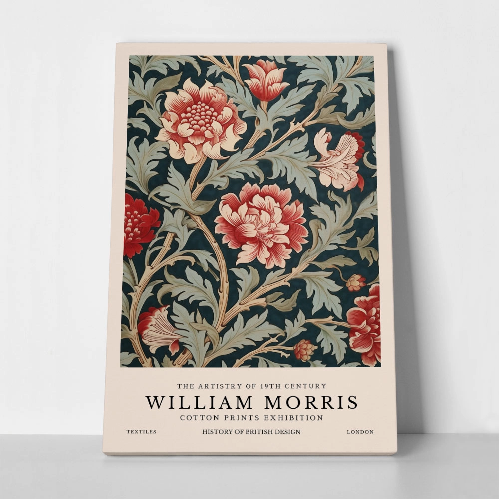 Πινακας σε καμβά WILLIAM MORRIS - FLORAL PATTERN 1