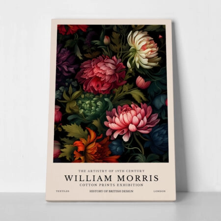 Πινακας σε καμβά WILLIAM MORRIS - FLOWER 3
