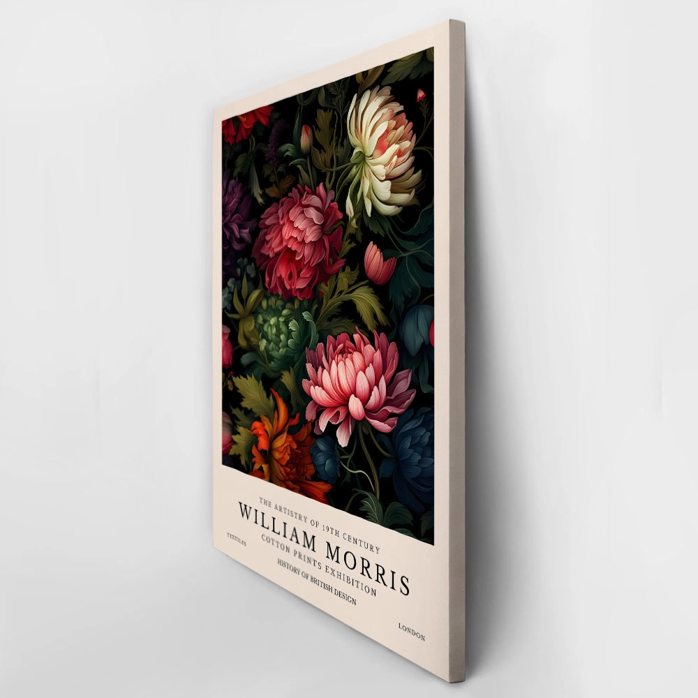 Πινακας σε καμβά WILLIAM MORRIS - FLOWER 3
