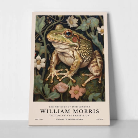 Πινακας σε καμβά WILLIAM MORRIS - FROG 1