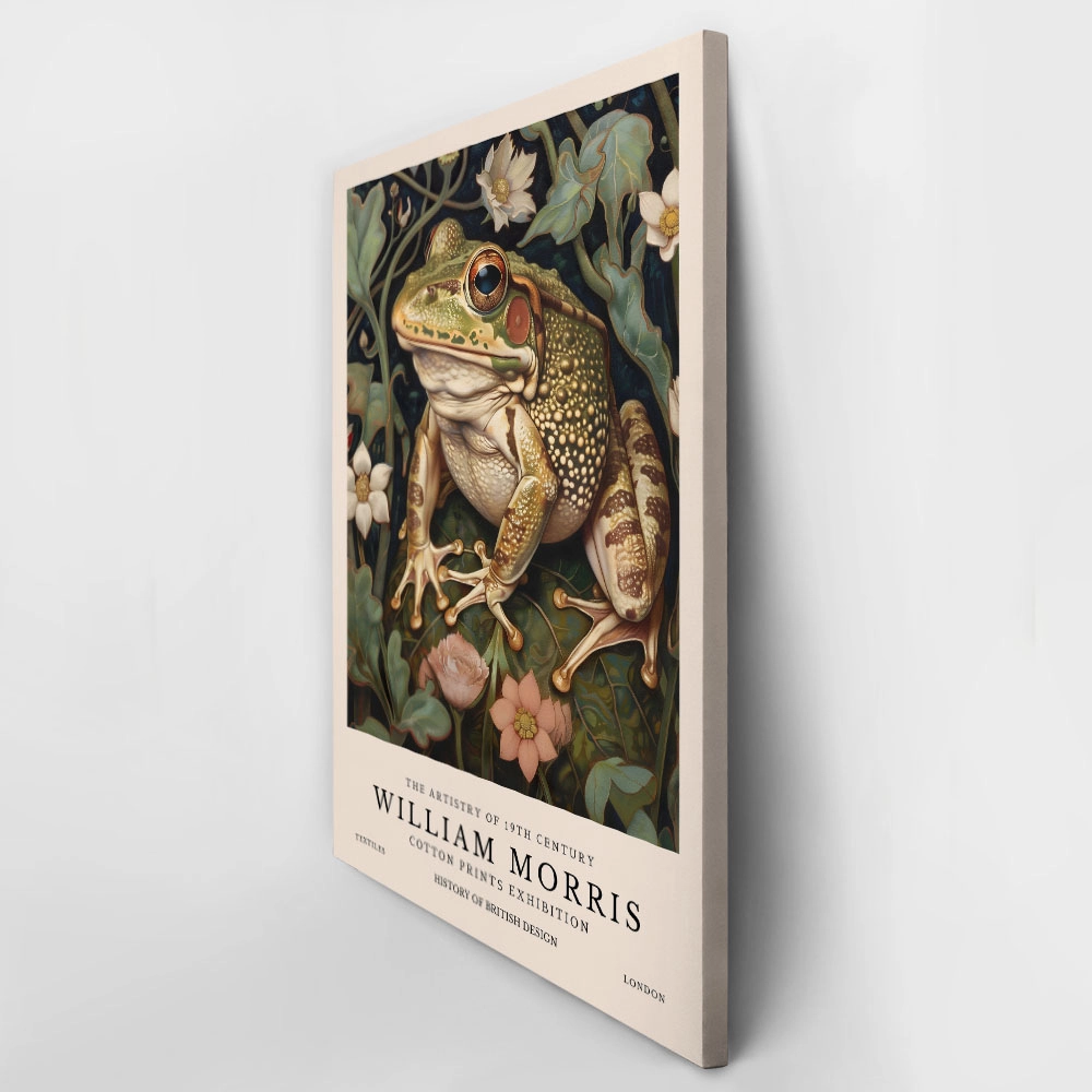 Πινακας σε καμβά WILLIAM MORRIS - FROG 1