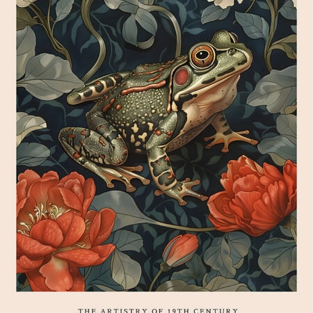 Πινακας σε καμβά WILLIAM MORRIS - FROG 2 - William Morris Sticky 5