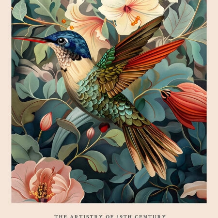 Πινακας σε καμβά WILLIAM MORRIS - HUMMING BIRD 4 - William Morris Sticky 5