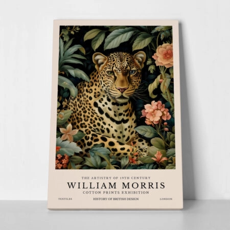 Πινακας σε καμβά WILLIAM MORRIS - LEOPARD 1
