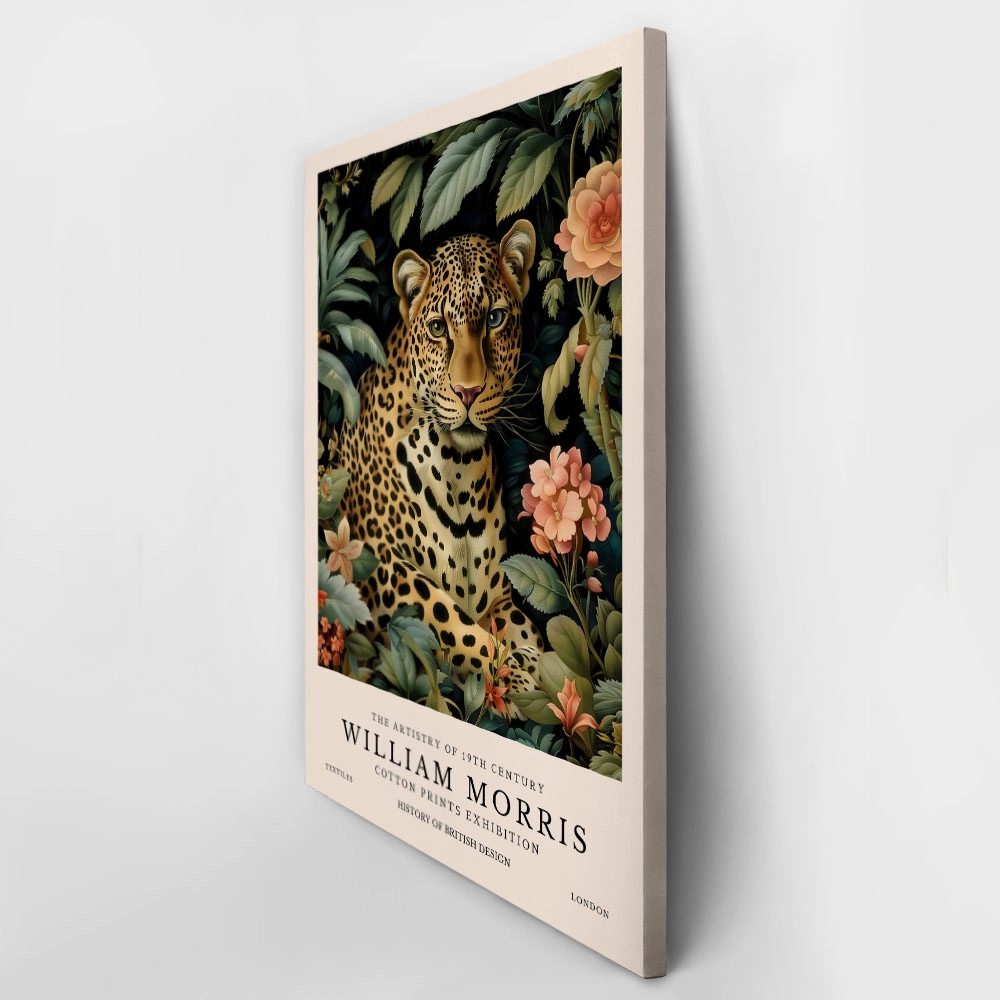 Πινακας σε καμβά WILLIAM MORRIS - LEOPARD 1