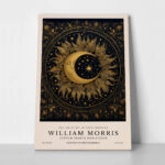 Πινακας σε καμβά WILLIAM MORRIS - MOON AND STARS 2