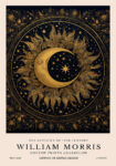 Πινακας σε καμβά WILLIAM MORRIS - MOON AND STARS 2