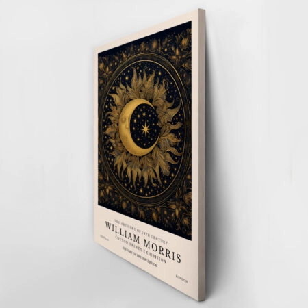 Πινακας σε καμβά WILLIAM MORRIS - MOON AND STARS 2 - William Morris Sticky 2