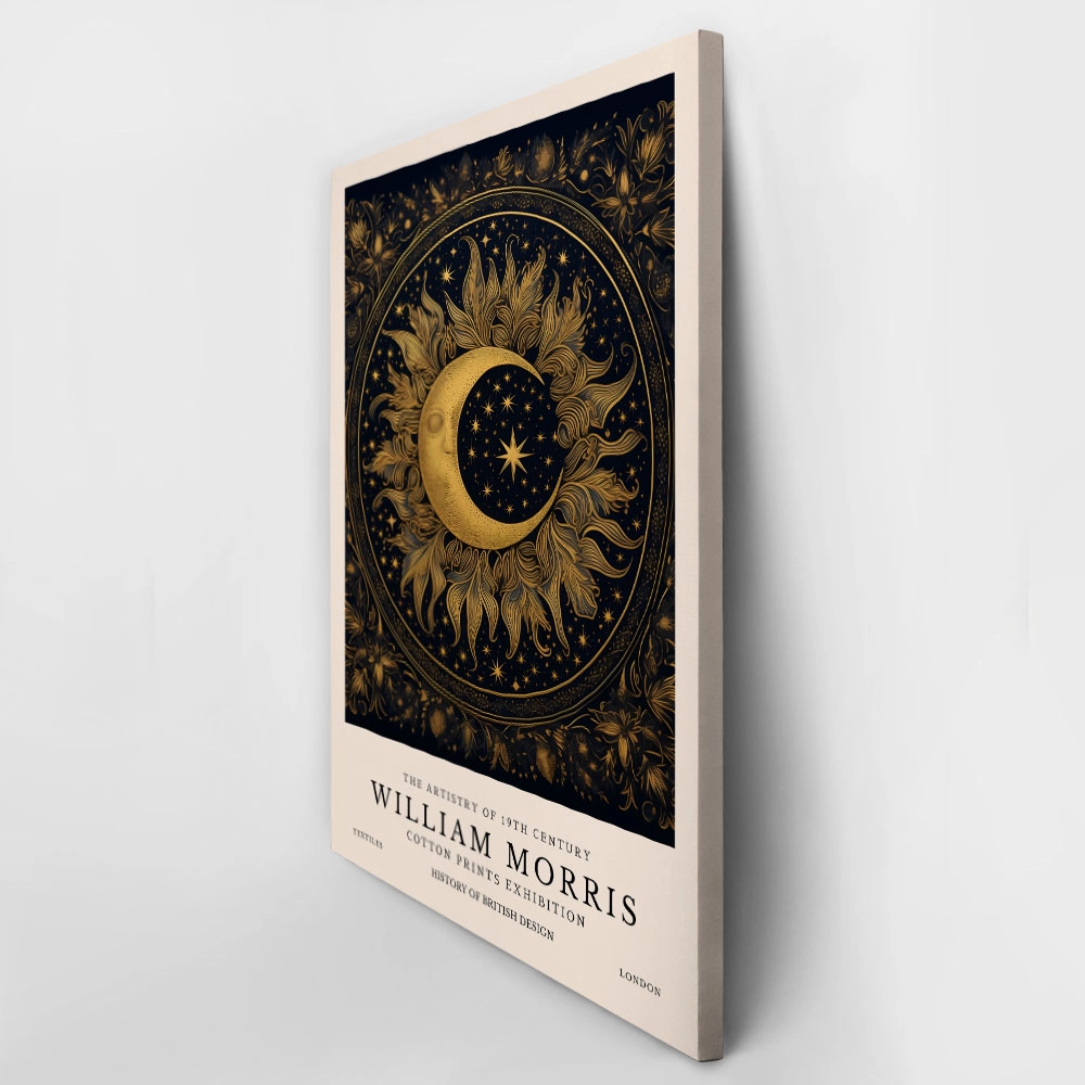 Πινακας σε καμβά WILLIAM MORRIS - MOON AND STARS 2