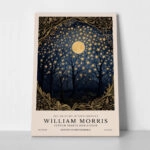 Πινακας σε καμβά WILLIAM MORRIS - MOON AND STARS 3