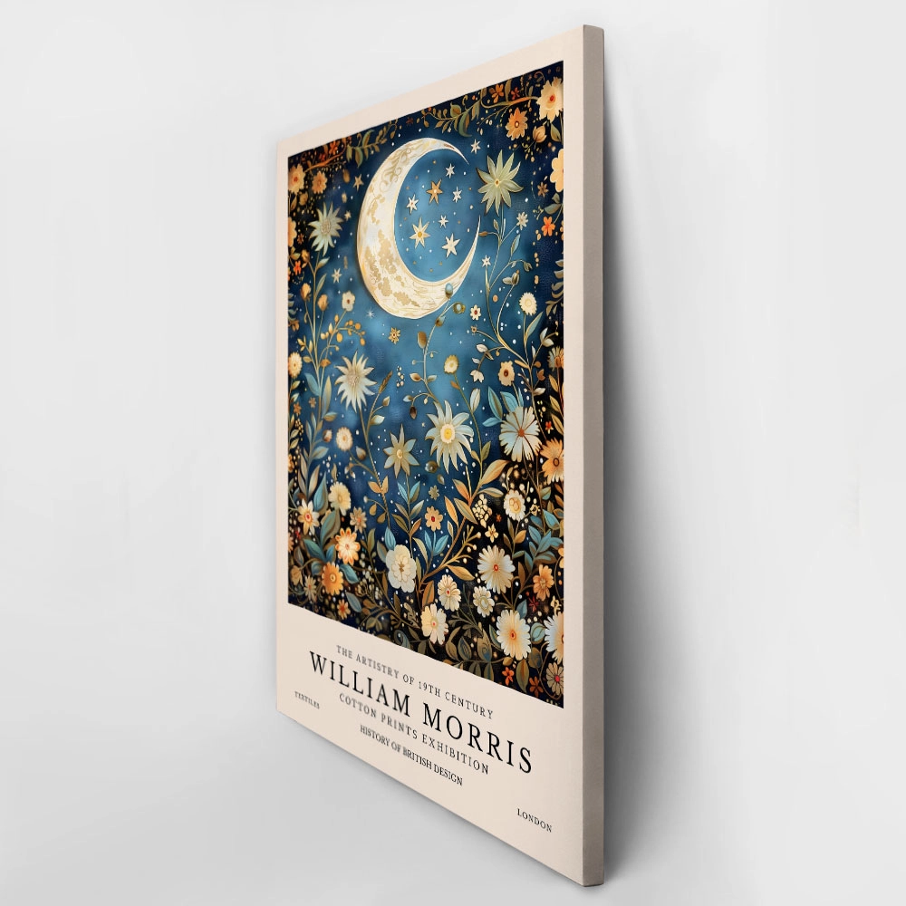 Πινακας σε καμβά WILLIAM MORRIS - MOON AND STARS 5