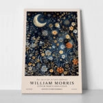 Πινακας σε καμβά WILLIAM MORRIS - MOON AND STARS 6