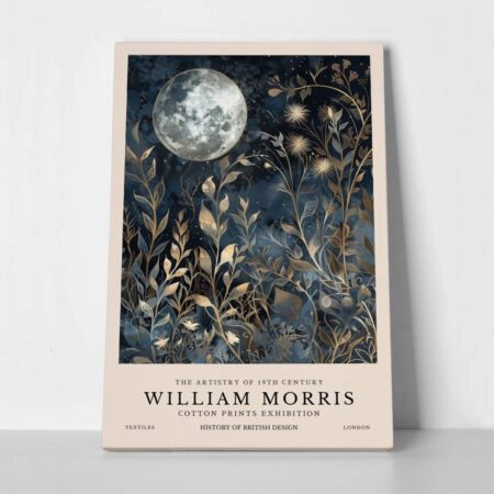 Πινακας σε καμβά WILLIAM MORRIS - MOON AND STARS 7
