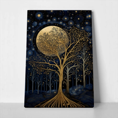 Πινακας σε καμβά WILLIAM MORRIS - MOON AND STARS 9