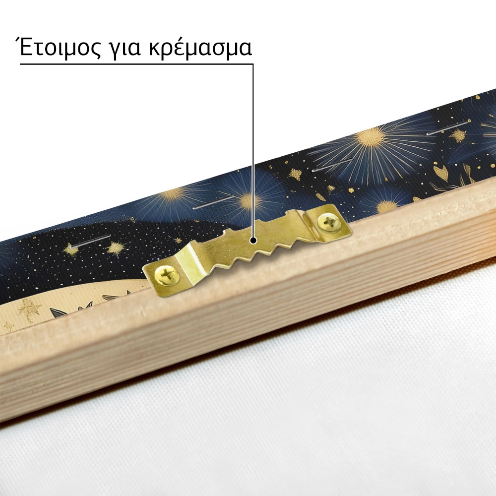 Πινακας σε καμβά WILLIAM MORRIS - MOON AND STARS 9