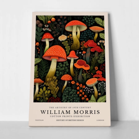 Πινακας σε καμβά WILLIAM MORRIS - MUSHROOM 1