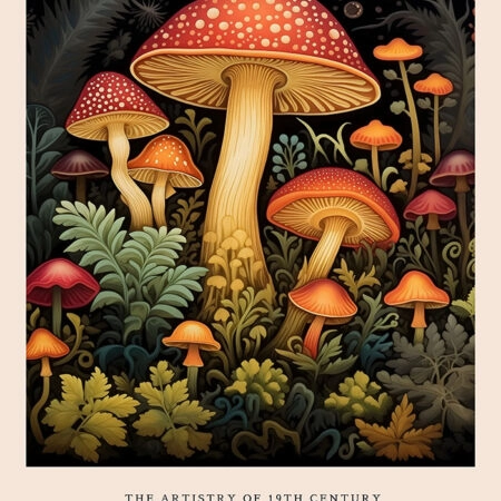 Πινακας σε καμβά WILLIAM MORRIS - MUSHROOM 2 - William Morris Sticky 5