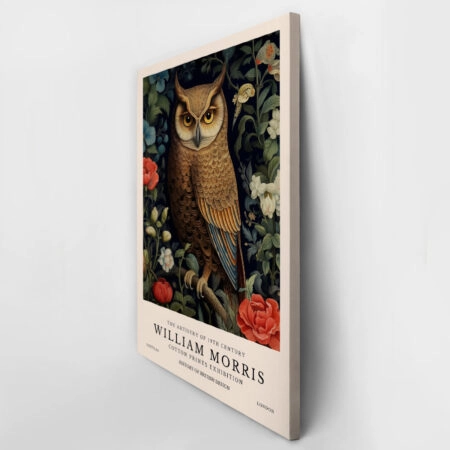 Πινακας σε καμβά WILLIAM MORRIS - OWL 1 - William Morris Sticky 2