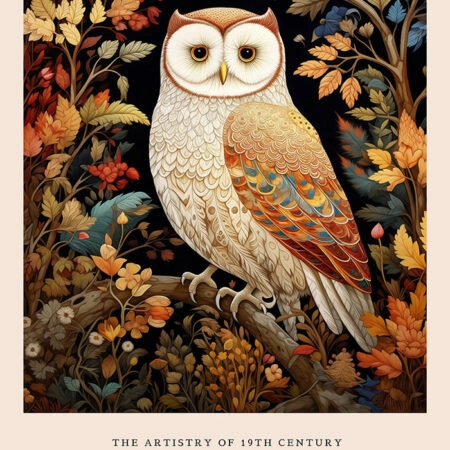 Πινακας σε καμβά WILLIAM MORRIS - OWL 3 - William Morris Sticky 5