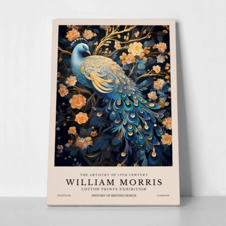 Πινακας σε καμβά WILLIAM MORRIS - PEACOCK 1