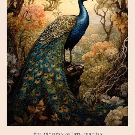 Πινακας σε καμβά WILLIAM MORRIS - PEACOCK 2 - William Morris Sticky 5