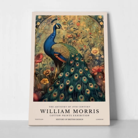 Πινακας σε καμβά WILLIAM MORRIS - PEACOCK 4