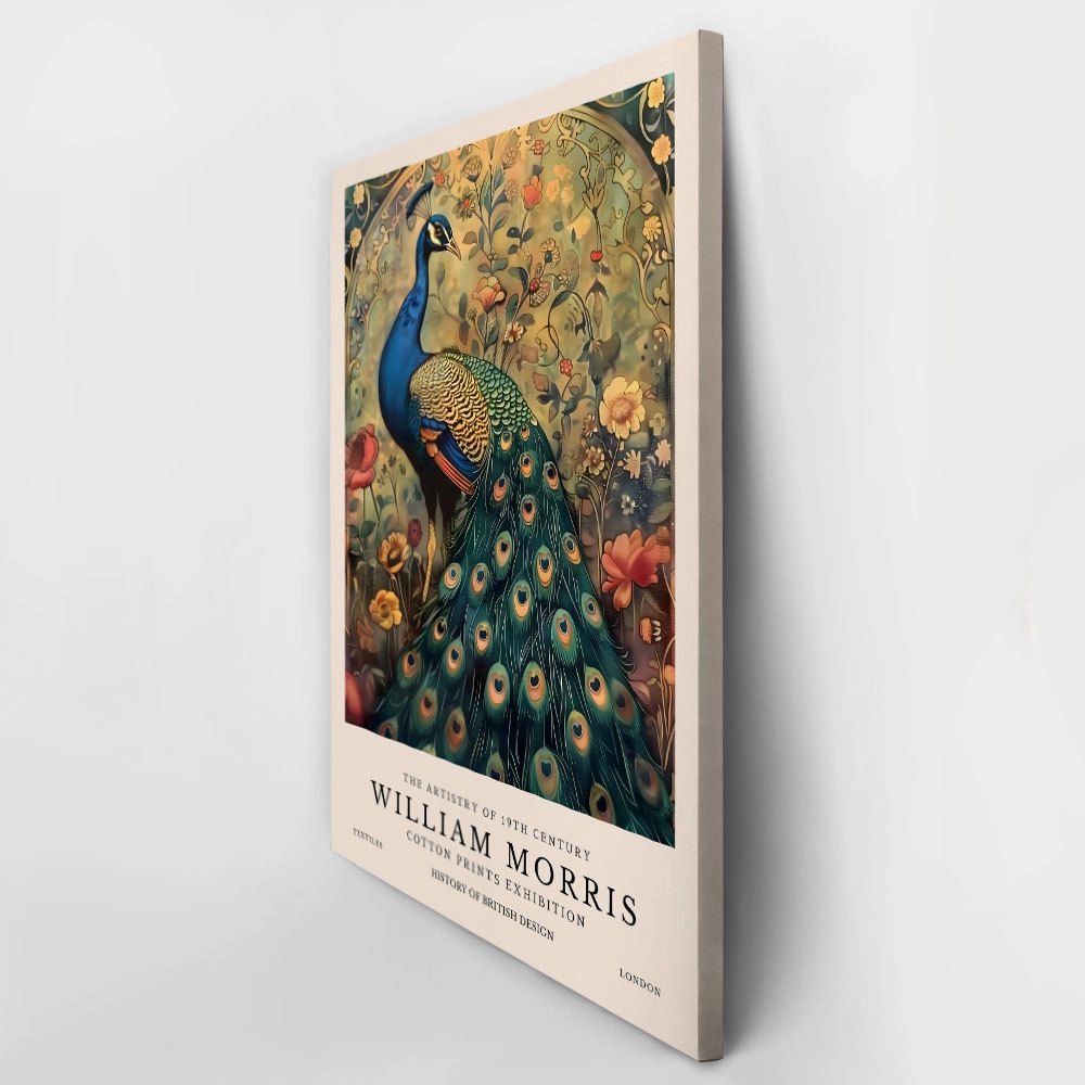 Πινακας σε καμβά WILLIAM MORRIS - PEACOCK 4
