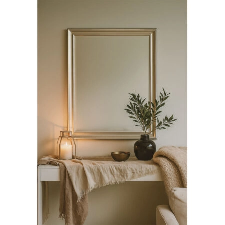 FRAME ΚΑΘΡΕΠΤΗΣ ΑΣΗΜΙ CHAMPAGNE 60x3x80cm - Καθρέπτες Sticky 1