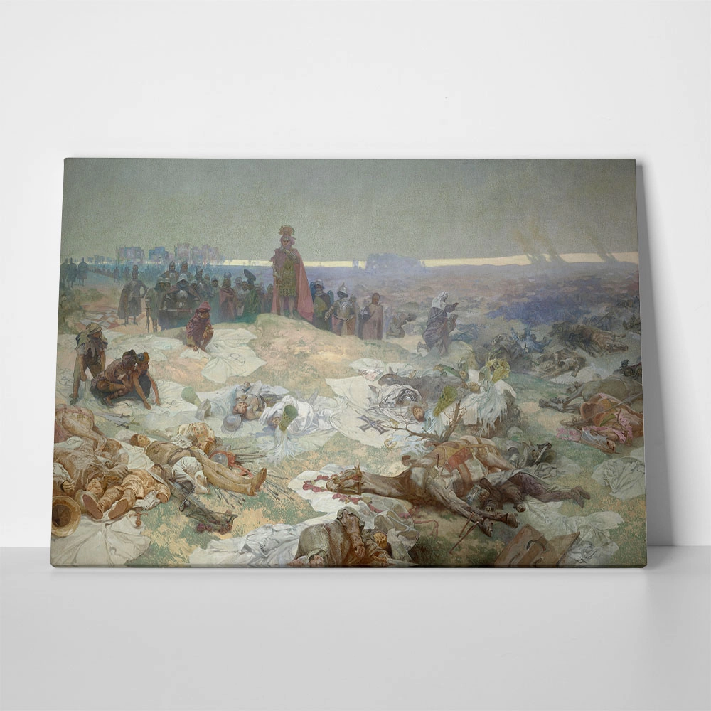 Πινακας σε καμβά ALPHONSE MUCHA - AFTER THE BATTLE OF GRUNWALD