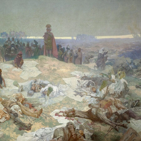 Πινακας σε καμβά ALPHONSE MUCHA - AFTER THE BATTLE OF GRUNWALD - Alphonse Mucha Sticky 5