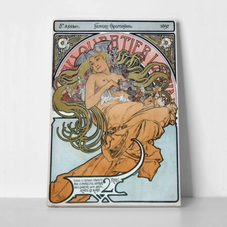 Πινακας σε καμβά ALPHONSE MUCHA - AU QUARTIER LATIN