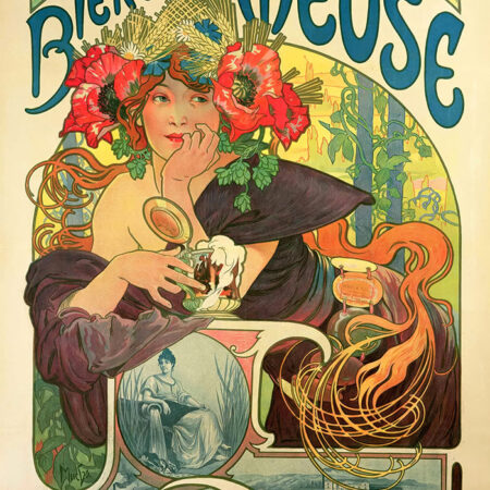 Πινακας σε καμβά ALPHONSE MUCHA - BEERS OF THE MEUSE - Alphonse Mucha Sticky 5