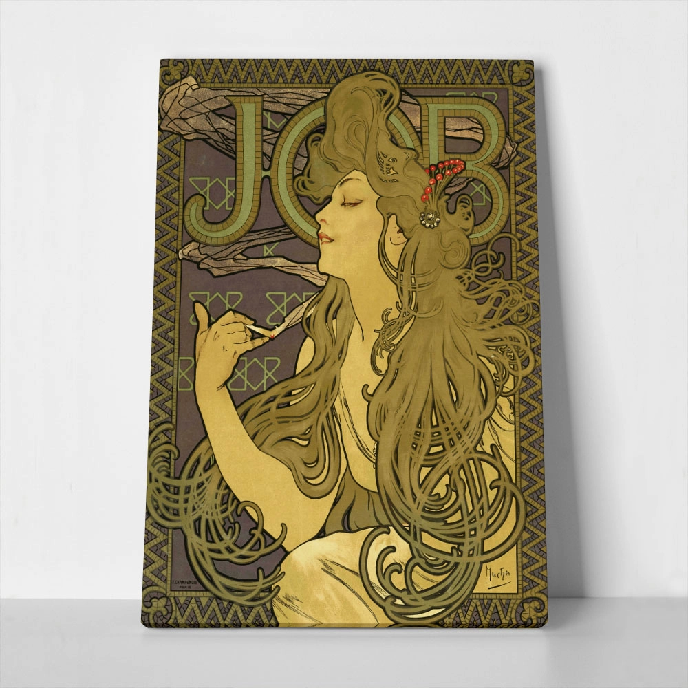 Πινακας σε καμβά ALPHONSE MUCHA - JOB 1896