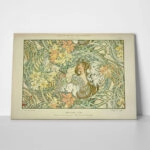 Πινακας σε καμβά ALPHONSE MUCHA - LANGUAGE OF FLOWERS