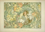 Πινακας σε καμβά ALPHONSE MUCHA - LANGUAGE OF FLOWERS