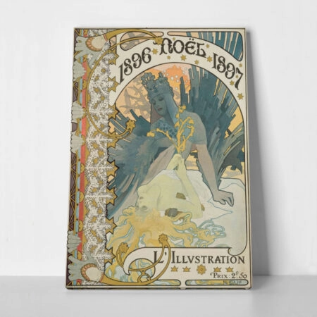 Πινακας σε καμβά ALPHONSE MUCHA - L'ILLUSTRATION NOËL