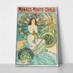 Πινακας σε καμβά ALPHONSE MUCHA - MONACO MONTE CARLO