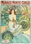 Πινακας σε καμβά ALPHONSE MUCHA - MONACO MONTE CARLO