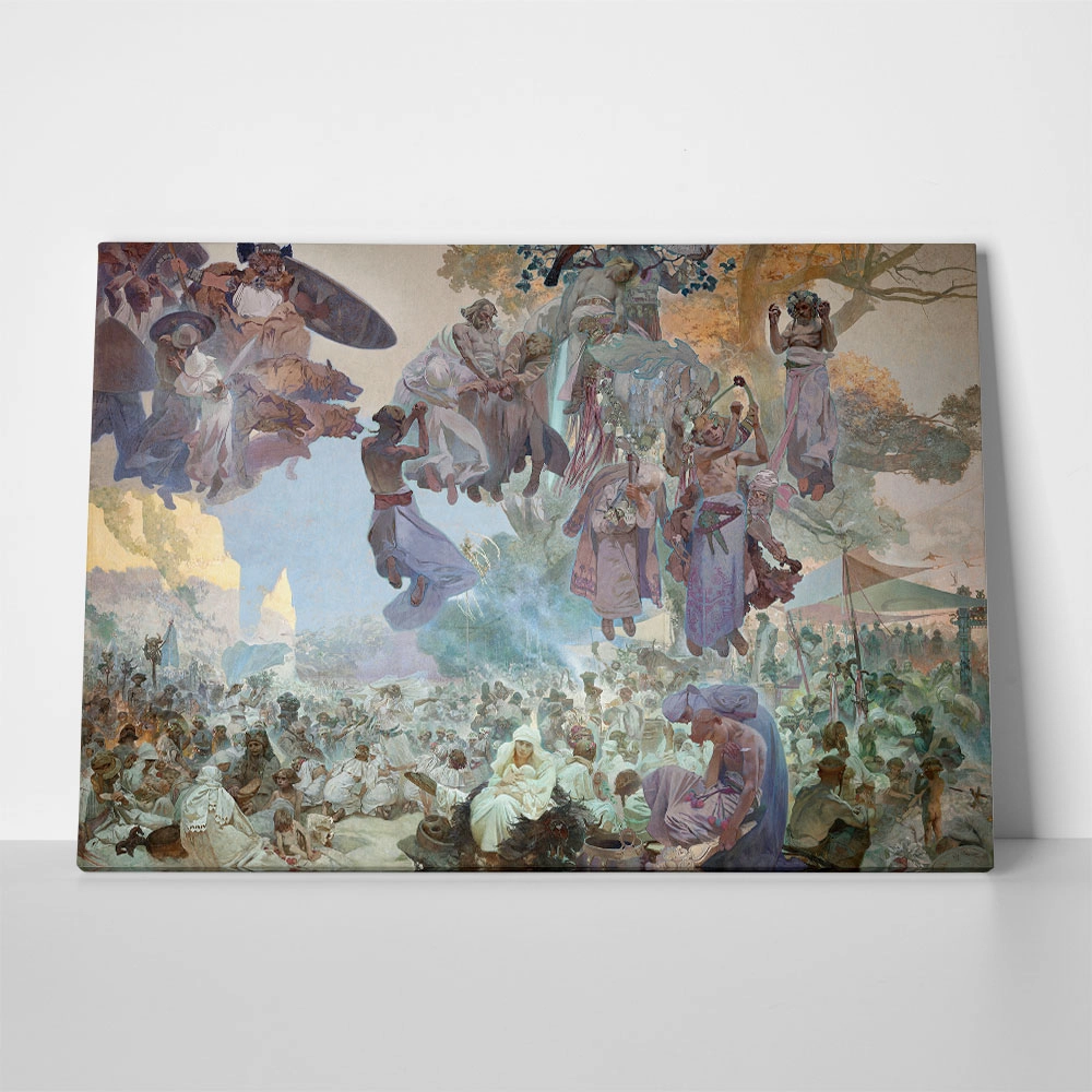 Πινακας σε καμβά ALPHONSE MUCHA - THE CELEBRATION OF SVANTOVIT ON RUGEN