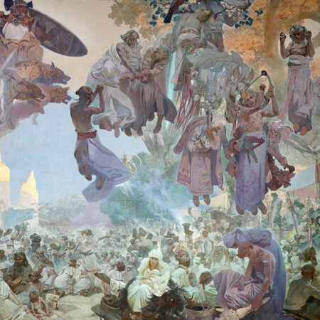 Πινακας σε καμβά ALPHONSE MUCHA - THE CELEBRATION OF SVANTOVIT ON RUGEN - Alphonse Mucha Sticky 5