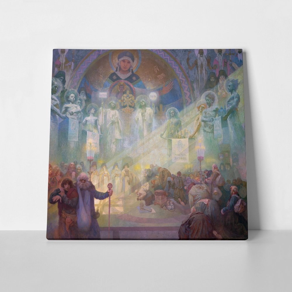 Πίνακας σε καμβά ALPHONSE MUCHA - THE HOLY MOUNT ATHOS