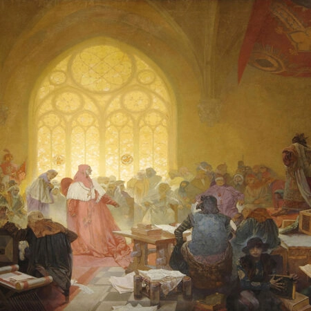 Πινακας σε καμβά ALPHONSE MUCHA - THE HUSSITE KING JIRI OF PODEBRADY - Alphonse Mucha Sticky 5