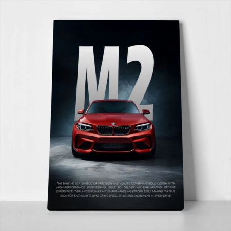 Πινακας σε καμβά BMW M2 RED - Αυτοκινητα
