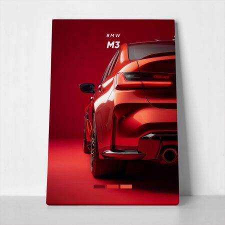 Πινακας σε καμβά BMW M3 RED - Αυτοκινητα