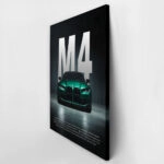 Πινακας σε καμβά BMW M4 GREEN