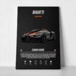 Πινακας σε καμβά BUGATTI CHIRON NOIRE IMPERIAL