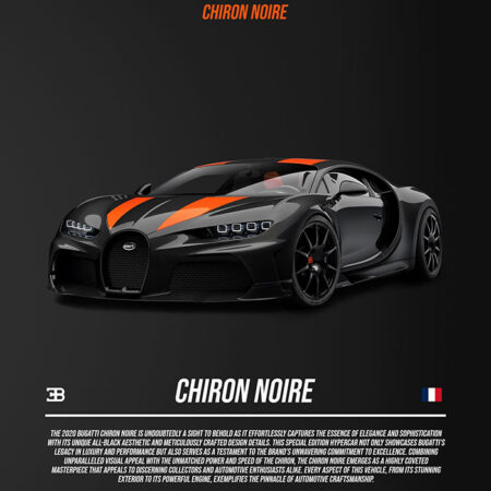 Πινακας σε καμβά BUGATTI CHIRON NOIRE IMPERIAL - Αυτοκινητα Sticky 5