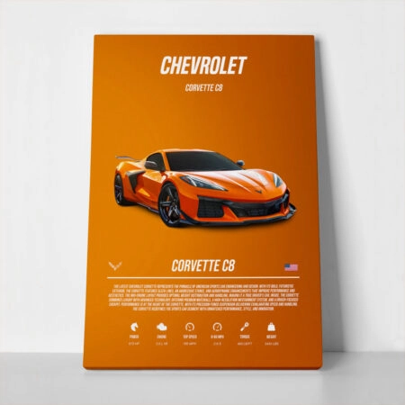 Πινακας σε καμβά CHEVROLET CORVETTE IMPERIAL - Αυτοκινητα