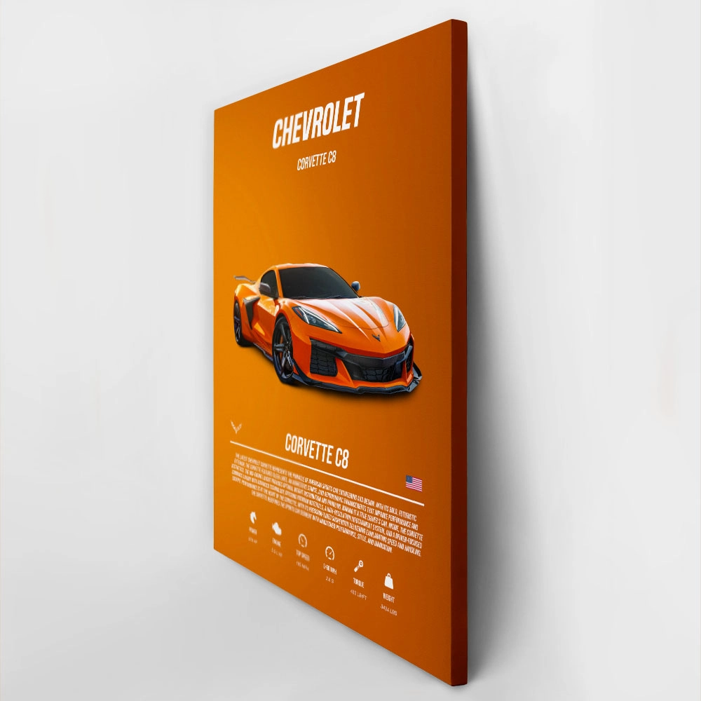 Πινακας σε καμβά CHEVROLET CORVETTE IMPERIAL