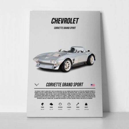 Πινακας σε καμβά CORVETTE GRAND SPORT - Αυτοκινητα